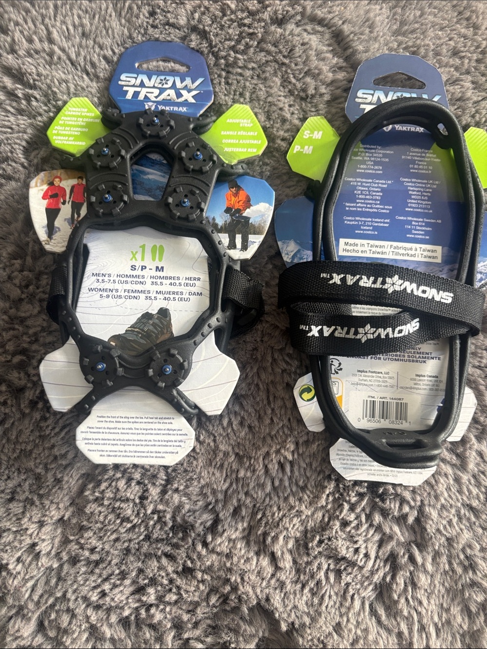 SnowTrax Black Ice Traction Grips (small/m) Men’s size 3.5-7.5 ,women’s size 5-9